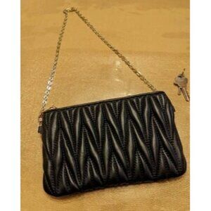 New Women's Genuine Italian Leather Wristlet Clutch Wallet Purse, Gold Zipper